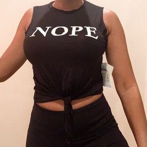 Black Sleeveless Tank